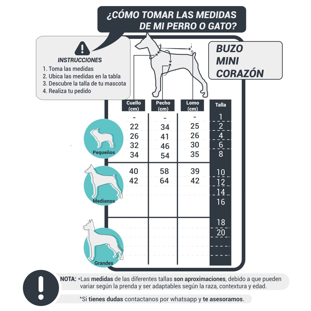 Tabla de tallas